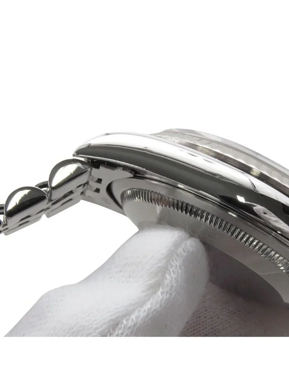 Rolex Datejust 36 Roulette SS White Gold Black Dial Diamond